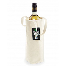 Natural Fairtrade Cotton Bottle Bag