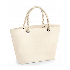 Natural Nautical Beach Bag