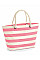 Natural/ Pink Nautical Beach Bag