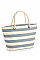 Nautral/ Grey Nautical Beach Bag