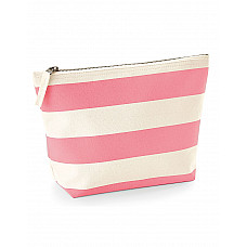 Natural/ Pink Nautical Accessory Bag