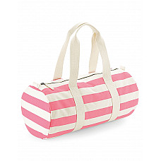 Natural/ Pink Nautical Barrel Bag