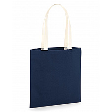 French Navy/ Natural EarthAware® Organic Bag for Life - Contrast Handles