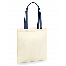 Natural/French Navy EarthAware® Organic Bag for Life - Contrast Handles