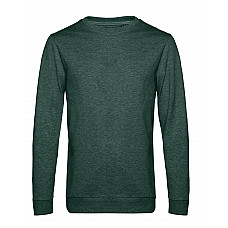 Heather Dark Green Men's #Set In Sweatshirt