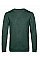 Heather Dark Green Men's #Set In Sweatshirt