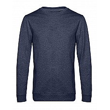 Heather Navy Men's #Set In Sweatshirt