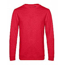 Heather Red Men's #Set In Sweatshirt