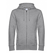 Heather Grey KING Zipped Hood_°