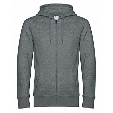 Heather Mid Grey KING Zipped Hood_°