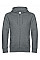 Heather Mid Grey KING Zipped Hood_°