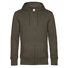 Khaki KING Zipped Hood_°