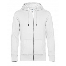 White KING Zipped Hood_°