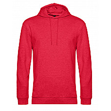 Heather Red Men's #Hooded Sweat