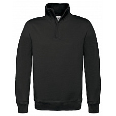 Black ID.004 Cotton Rich 1/4 Zip Sweat