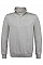 Heather Grey ID.004 Cotton Rich 1/4 Zip Sweat