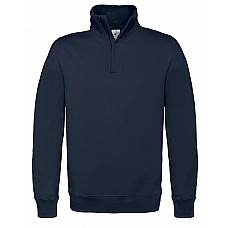 Navy ID.004 Cotton Rich 1/4 Zip Sweat