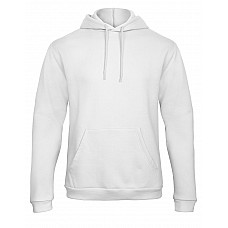 White Unisex ID.203 50/50 Hooded Sweatshirt