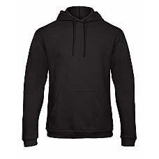 Black Unisex ID.203 50/50 Hooded Sweatshirt