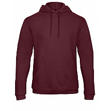 Burgundy Unisex ID.203 50/50 Hooded Sweatshirt