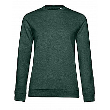 Heather Dark Green Women's #Set In Sweatshirt