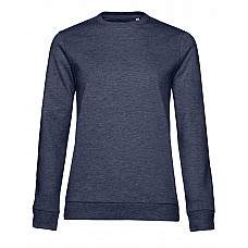 Heather Navy Women's #Set In Sweatshirt