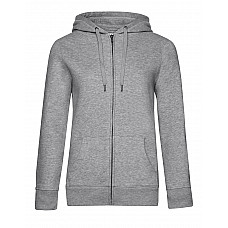 Heather Grey QUEEN Zipped Hood_°