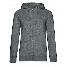 Heather Mid Grey QUEEN Zipped Hood_°