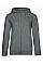 Heather Mid Grey QUEEN Zipped Hood_°