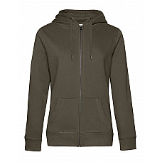 Khaki QUEEN Zipped Hood_°