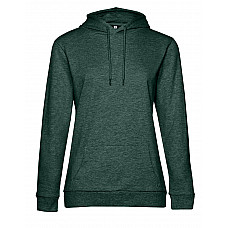 Heather Dark Green Women's #Hooded Sweat