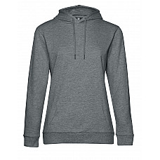 Heather Mid Grey Women's #Hooded Sweat