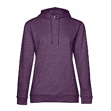 Heather Purple Women's #Hooded Sweat