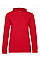 Red Women's #Hooded Sweat