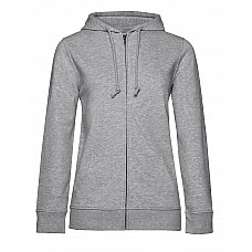 Heather Grey Inspire Zipped Hood/ Women_°