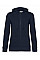 Navy Blue Inspire Zipped Hood/ Women_°