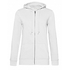 White Inspire Zipped Hood/ Women_°