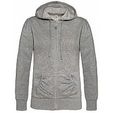 Heather Grey Wonder Women Hooded Zip Sweat