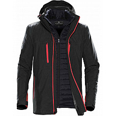 Black/Bright Red Men's Matrix System Jacket