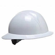 PS52 White Full Brim Future Helmet