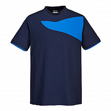 PW211 Navy/Royal PW2 Cotton Comfort T-Shirt S/S