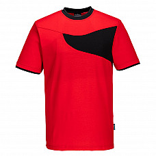 PW211 Red/Black PW2 Cotton Comfort T-Shirt S/S