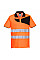 PW212 Orange/Black PW2 Hi-Vis Cotton Comfort Polo Shirt S/S