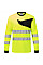 PW221 Yellow/Black PW2 Hi-Vis T-Shirt L/S