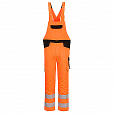 PW244 Orange/Black PW2 Hi-Vis Bib and Brace