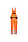 PW244 Orange/Black PW2 Hi-Vis Bib and Brace