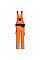 PW244 Orange/Black PW2 Hi-Vis Bib and Brace