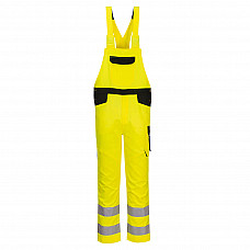 PW244 Yellow/Black PW2 Hi-Vis Bib and Brace