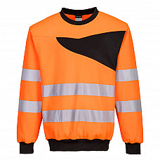 PW277 Orange/Black PW2 Hi-Vis Sweatshirt