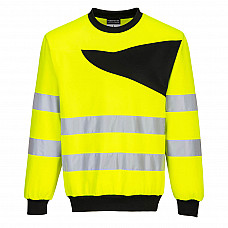 PW277 Yellow/Black PW2 Hi-Vis Sweatshirt